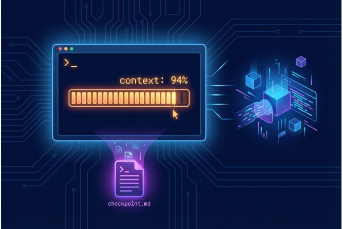 Agent writing a checkpoint file before session reset
